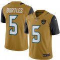 Jacksonville Jaguars #5 Blake Bortles Limited Gold Rush Vapor Untouchable NFL Jersey