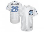 Chicago Cubs #26 Billy Williams White(Blue Strip) Authentic Collection Stitched Baseball Jersey