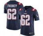 New England Patriots #62 Joe Thuney Limited Navy Blue Rush Vapor Untouchable Football Jersey