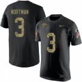 Jacksonville Jaguars #3 Brad Nortman Black Camo Salute to Service T-Shirt