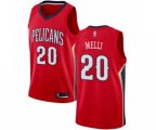 New Orleans Pelicans #20 Nicolo Melli Swingman Red Basketball Jersey Statement Edition