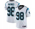 Carolina Panthers #98 Marquis Haynes White Vapor Untouchable Limited Player Football Jersey
