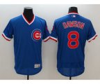 Men Chicago Cubs #8 Andre Dawson Majestic blue Flexbase Authentic Cooperstown Player Jersey
