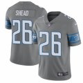 Detroit Lions #26 DeShawn Shead Limited Steel Rush Vapor Untouchable NFL Jersey