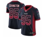 Houston Texans #95 Christian Covington Limited Navy Blue Rush Drift Fashion NFL Jersey