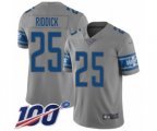 Detroit Lions #25 Theo Riddick Limited Gray Inverted Legend 100th Season Football Jersey
