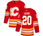 Calgary Flames #20 Curtis Lazar Authentic Red Alternate Hockey Jersey