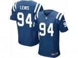 Indianapolis Colts #94 Tyquan Lewis Royal Blue Team Color Men Stitched NFL Elite Jersey