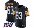 Pittsburgh Steelers #63 Dermontti Dawson Black Alternate Vapor Untouchable Limited Player 100th Season Football Jersey