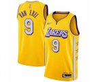 Los Angeles Lakers #9 Nick Van Exel Swingman Gold 2019-20 City Edition Basketball Jersey