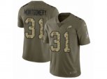Philadelphia Eagles #31 Wilbert Montgomery Limited Olive Camo 2017 Salute to Service NFL Jersey