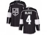 Los Angeles Kings #4 Rob Blake Black Home Authentic Stitched NHL Jersey