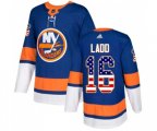 New York Islanders #16 Andrew Ladd Authentic Royal Blue USA Flag Fashion NHL Jersey