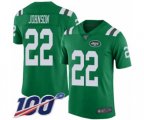 New York Jets #22 Trumaine Johnson Limited Green Rush Vapor Untouchable 100th Season Football Jersey