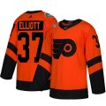 Philadelphia Flyers #37 Brian Elliott Orange Authentic 2019 Stadium Series Stitched NHL Jersey