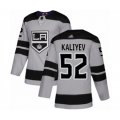 Los Angeles Kings #52 Arthur Kaliyev Authentic Gray Alternate Hockey Jersey