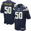 Los Angeles Chargers #50 Hayes Pullard Game Navy Blue Team Color NFL Jersey