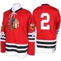 Chicago Blackhawks #2 Duncan Keith Premier Red 1960-61 Throwback NHL Jersey