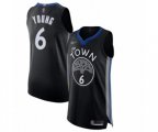 Golden State Warriors #6 Nick Young Authentic Black Basketball Jersey - 2019-20 City Edition