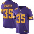 Minnesota Vikings #35 Marcus Sherels Limited Purple Rush Vapor Untouchable NFL Jersey