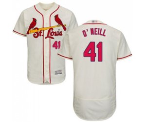 St. Louis Cardinals #41 Tyler O\'Neill Cream Alternate Flex Base Authentic Collection Baseball Jersey