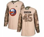 New York Islanders #45 Noah Dobson Authentic Camo Veterans Day Practice NHL Jersey