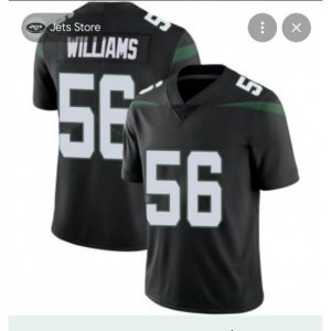 New York Jets #56 Quincy Williams Nike Gotham Black Limited Jersey