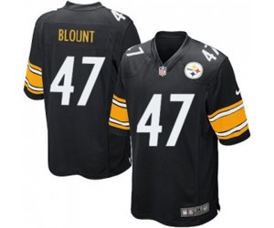 Pittsburgh Steelers #47 Mel Blount Game Black Team Color Football Jersey