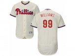 Philadelphia Phillies #99 Mitch Williams Cream Flexbase Authentic Collection MLB Jersey