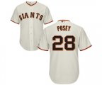 San Francisco Giants #28 Buster Posey Replica Cream Home Cool Base Baseball Jersey
