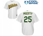 Oakland Athletics #25 Stephen Piscotty Replica White Home Cool Base Baseball Jersey