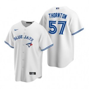 Nike Toronto Blue Jays #57 Trent Thornton White Home Stitched Baseball Jersey