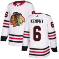 Chicago Blackhawks #6 Michal Kempny Authentic White Away NHL Jersey