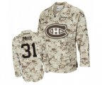 Montreal Canadiens #31 Carey Price Authentic Camouflage NHL Jersey