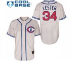 Chicago Cubs #34 Jon Lester Authentic Cream 1929 Turn Back The Clock Baseball Jersey