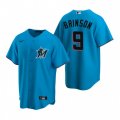 Nike Miami Marlins #9 Lewis Brinson Blue Alternate Stitched Baseball Jersey