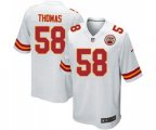 Kansas City Chiefs #58 Derrick Thomas Game White Football Jersey