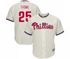 Philadelphia Phillies #25 Jim Thome Replica Cream Alternate Cool Base Baseball Jersey