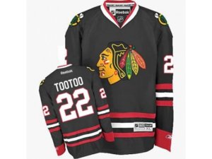 Chicago Blackhawks #22 Jordin Tootoo Authentic Black Third NHL Jersey