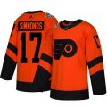 Philadelphia Flyers #17 Wayne Simmonds Orange Authentic 2019 Stadium Series Stitched NHL Jersey