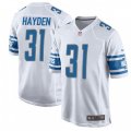 Detroit Lions #31 D.J. Hayden Game White NFL Jersey