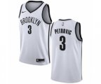 Brooklyn Nets #3 Drazen Petrovic Swingman White NBA Jersey - Association Edition