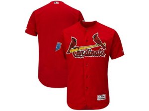 St. Louis Cardinals Customized Majestic Scarlet 2018 Spring Training Flex Base Team Jersey