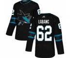 Adidas San Jose Sharks #62 Kevin Labanc Premier Black Alternate NHL Jersey