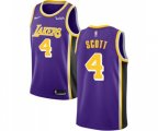 Los Angeles Lakers #4 Byron Scott Swingman Purple Basketball Jersey - Statement Edition