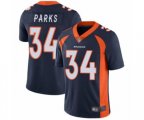 Denver Broncos #34 Will Parks Navy Blue Alternate Vapor Untouchable Limited Player Football Jersey