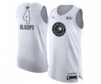 Indiana Pacers #4 Victor Oladipo Authentic White 2018 All-Star Game Basketball Jersey