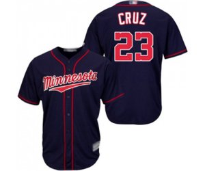 Minnesota Twins #23 Nelson Cruz Replica Navy Blue Alternate Road Cool Base Baseball Jersey