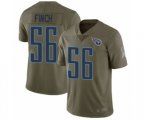 Tennessee Titans #56 Sharif Finch Limited Olive 2017 Salute to Service Football Jersey