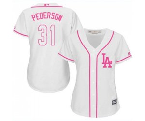 Women\'s Los Angeles Dodgers #31 Joc Pederson Authentic White Fashion Cool Base Baseball Jersey